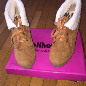 Brown Suede Wage Boots